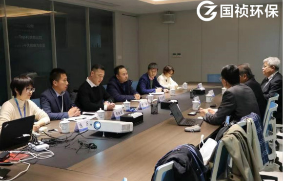 日本旭化成株式会社麻?幸雄一行莅临国祯环？疾旖涣