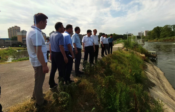 省生态环境；ざ讲熳榈交茨狭入湖口水质提升站检查工作
